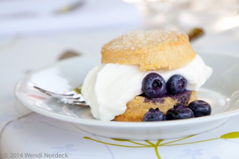 Blueberry cornmeal shortcake from http://roux44.com