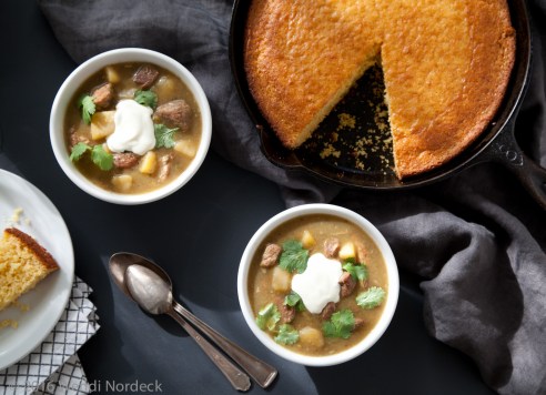 Green chile stew from http://roux44.com